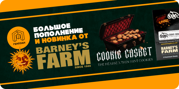 Новинка и свежее поступление от Barneys Farm Seeds!